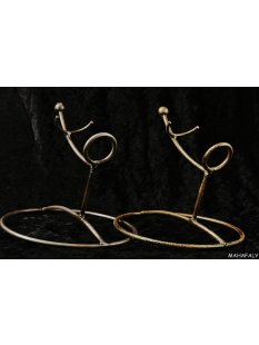 eleganter Tischst&auml;nder f&uuml;r Horn Nirostastahl pulverlackiert made in Germany