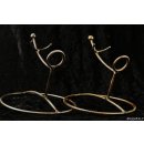 eleganter Tischst&auml;nder f&uuml;r Horn Nirostastahl pulverlackiert made in Germany