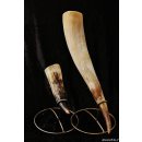 eleganter Tischst&auml;nder f&uuml;r Horn Nirostastahl pulverlackiert made in Germany