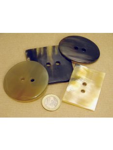 Horn Knopf. 60 mm poliert   VE 5 St&uuml;ck