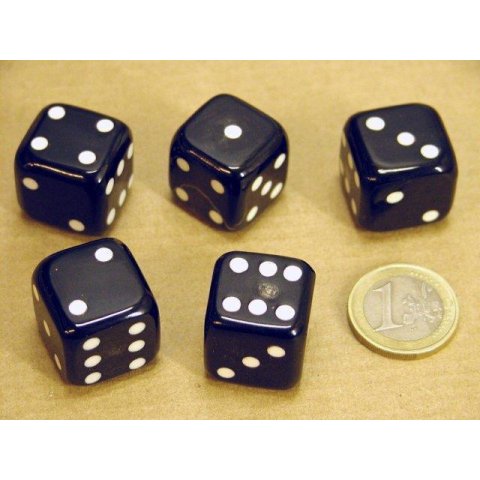 1 x W&uuml;rfel aus Horn 20 mm abgerundet  Code A