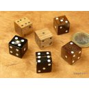 1 x W&uuml;rfel aus Horn, Knochen oder Holz 15 mm