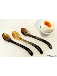 Horn Eierl&ouml;ffel geschwungener Griff 1 St&uuml;ck 1A...