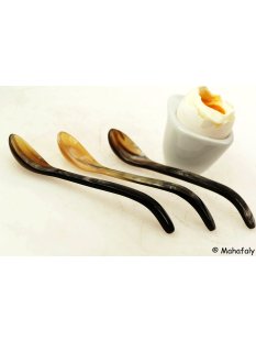 Horn Eierl&ouml;ffel geschwungener Griff 1 St&uuml;ck 1A...