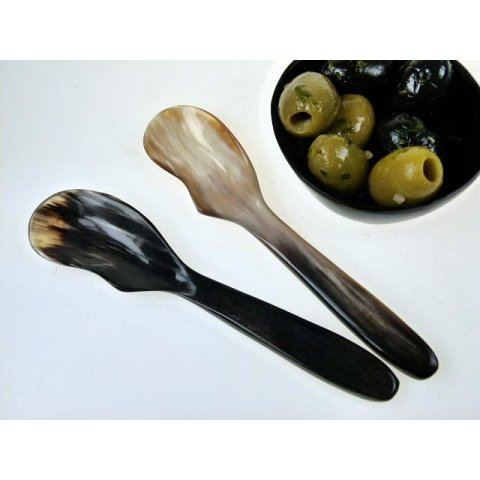 Horn Eier Sahnel&ouml;ffel 1 St&uuml;ck 15 cm = Code Z