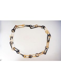 Horn Gliederkette Gayelala poliert 100 cm = Code J