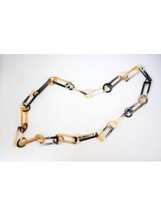 Horn Gliederkette Gayelala poliert 100 cm = Code J