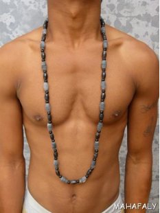 Hornkette Hafaliana 62 cm Naturschmuck Ethno BIO &Ouml;KO - 50 % reduziert