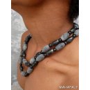 Hornkette Hafaliana 62 cm Naturschmuck Ethno BIO &Ouml;KO - 50 % reduziert