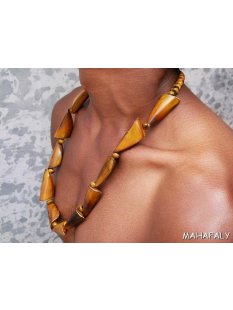 Hornkette Haino braun 60 cm = Code G