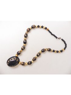 Hornkette Haja Ethno gebrannt