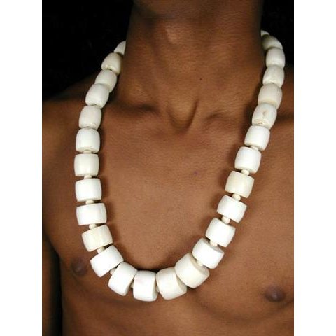 echt Natur Knochenkette Kalo BIO &Ouml;KO 65 cm - 80 % reduziert