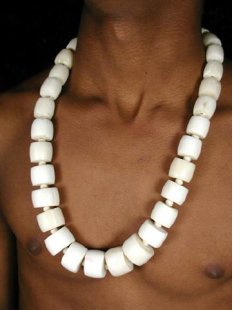 echt Natur Knochenkette Kalo BIO &Ouml;KO 65 cm - 80 %...