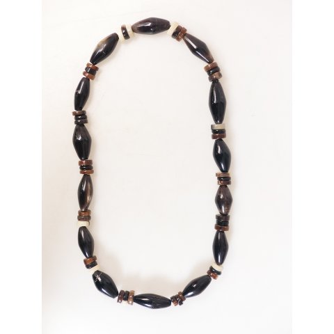 Hornkette Hanitrala gemasert poliert  60 cm - 50 % reduziert