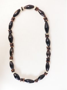 Hornkette Hanitrala gemasert poliert  60 cm - 50 % reduziert