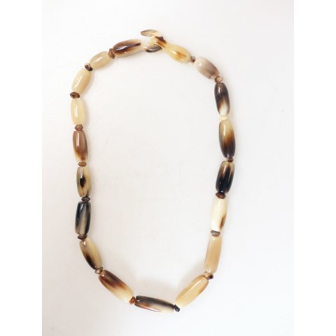 Hornkette Hanta gemasert poliert 55 cm - 50 %