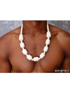 echt Natur Knochenkette  Kakeoma BIO &Ouml;KO 55 cm  - 80...