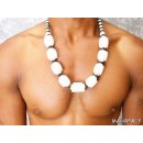 Knochenkette Kakeoma schwarz/wei&szlig; - 80 % reduziert