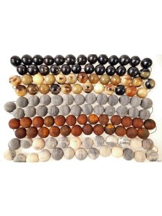 Hornperlen D: 30 mm 17 St. im 50 cm Strang = Code K