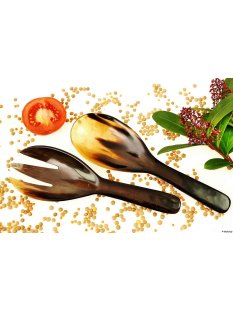 Horn Salatbesteck Swenja 25 cm = Code E