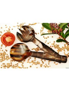 Horn Salatbesteck. Sylvia 25 cm =  Code E
