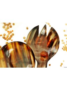 Horn Salatbesteck. Sylvia 25 cm =  Code E