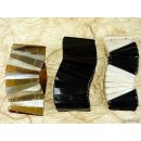 Horn Armband Hobeatrice schwarz und wei&szlig;  40 mm = Code F