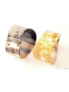 Horn Armreifen Horainer antik hell braun 30 mm = Code B