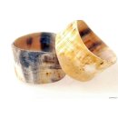 Horn Armreifen Horainer antik hell braun 30 mm = Code B