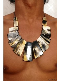 Hornkette Hantomoka natur gemasert poliert = Code K