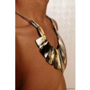 Hornkette Hantomoka natur gemasert poliert = Code K