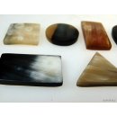 Hornplatten 25 mm in 5 Formen poliert
