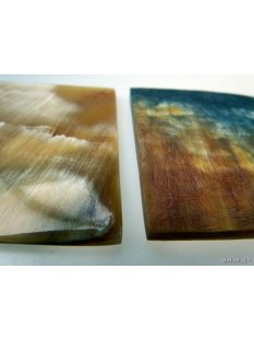 Hornplatten 80 mm in 5 Formen  poliert / antik / matt