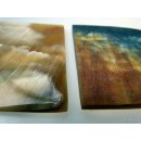 Hornplatten 80 mm in 5 Formen  poliert / antik / matt