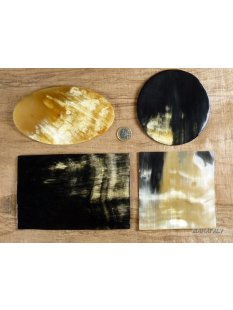 Hornplatten 120 mm in 5 Formen  poliert / antik / matt