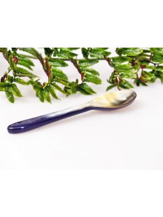 Horn Eierl&ouml;ffel / Portionsl&ouml;ffel kurz 1...