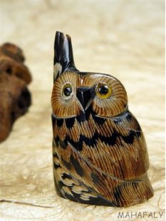 Hornfigur Schleiereule. an Baum = Code A  3,5 cm