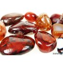 1 kg Handst&uuml;cken Handschmeichler Trommelstein Madagaskar Karneol rot poliert