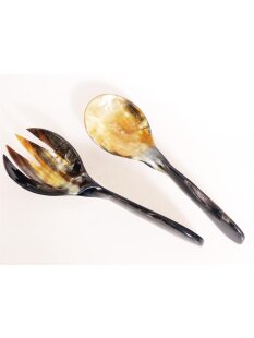 Horn Salatbesteck Afrika 26 cm = Code H