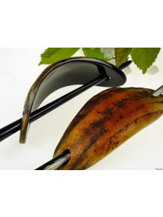 Horn Haarspange natur antik mit Nadel = Code C