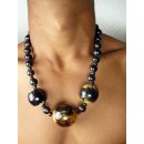 Hornkette Hantuhara gemasert poliert 55 cm = Code L