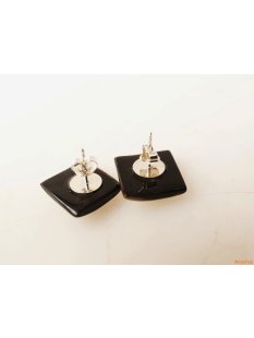 Horn Ohrstecker. rund gew&ouml;lbt 15 mm = Code E