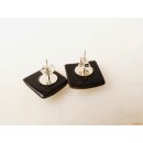 Horn Ohrstecker. rund gew&ouml;lbt 15 mm = Code E