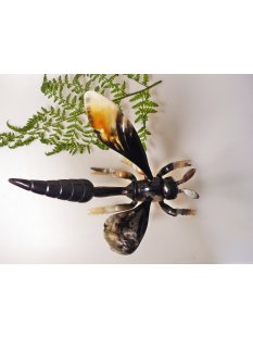 Hornfigur Stechwespe einmaliges Sammlerst&uuml;ck L&auml;nge 28 cm = Code L