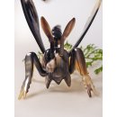 Hornfigur Stechwespe einmaliges Sammlerst&uuml;ck L&auml;nge 28 cm = Code L