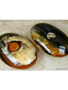 Horn Menage 100 x 65 mm im Set Salz + Pfeffer oval  Code G