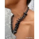 Hornkette Hantasaku schwarz poliert 60 cm = Code E