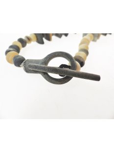 Hornkette Hantasaku grau matt geschliffen 60 cm