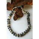 Hornkette Hantasaku grau matt geschliffen 60 cm