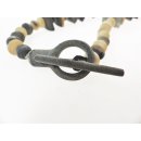 Hornkette Hantasaku grau matt geschliffen 60 cm